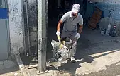 Tire Belediyesi Temizlik İşleri Müdürlüğü ekipleri gece boyu görevde