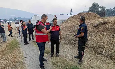 Başkan Tugay Ödemiş'te yangın bölgesinde