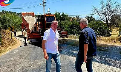 Yangın bölgesinde yol seferberliği başladı