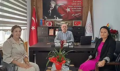 Doğa Koleji Tire Kampüsü'nden İlçe Milli Eğitim Müdürü Sunullah Desticioğlu'na ziyaret