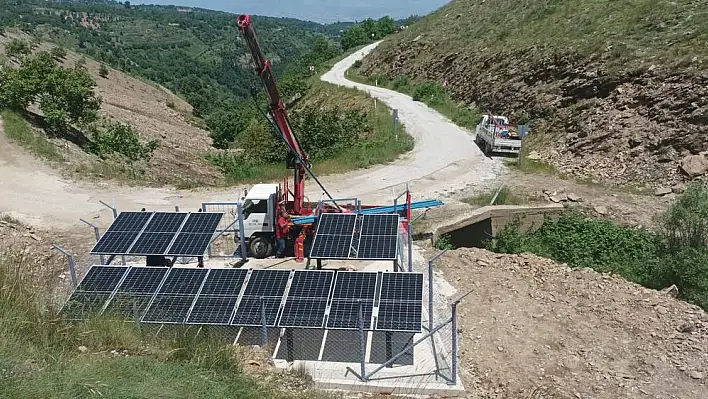 Bademli'nin içmesuyu ihtiyacı güneşle karşılanıyor