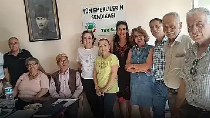 Eğitim-Sen Tire Şubesi Tüm Emekliler Sendikası'nı ziyaret ederek dayanışmayı güçlendirdi