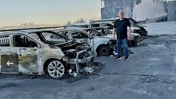 Esnafın Başkanı Ata yangın bölgesine gitti
