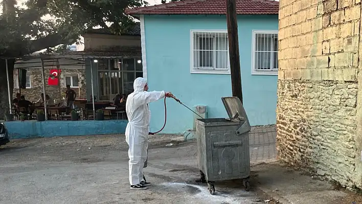 Tire Belediyesi'nden bayram sonrası yoğun temizlik ve ilaçlama mesaisi