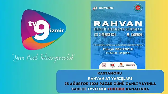 TV9 İzmir, Kastamonu Rahvan At Yarışlarını canlı yayınlayacak