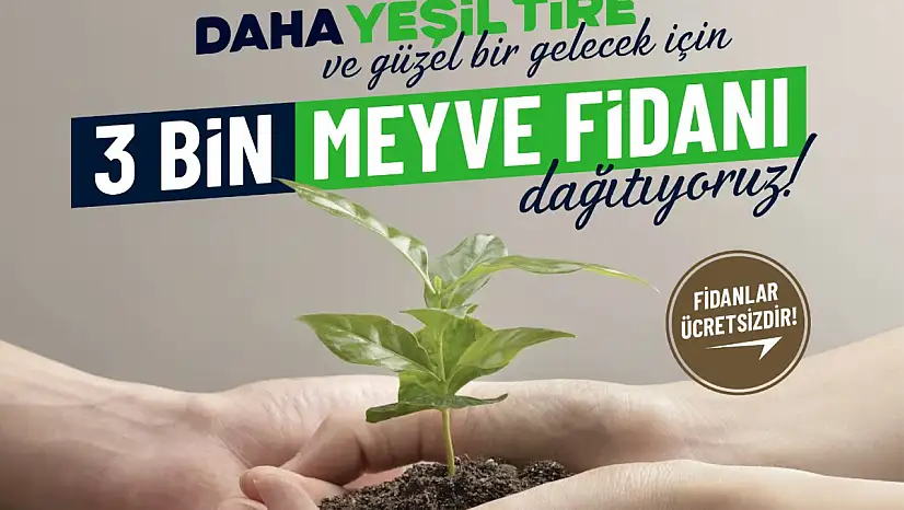 Tire Belediyesi yarın ücretsiz fidan dağıtıyor!